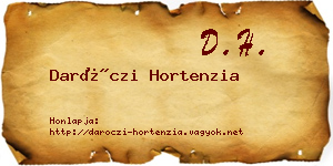Daróczi Hortenzia névjegykártya